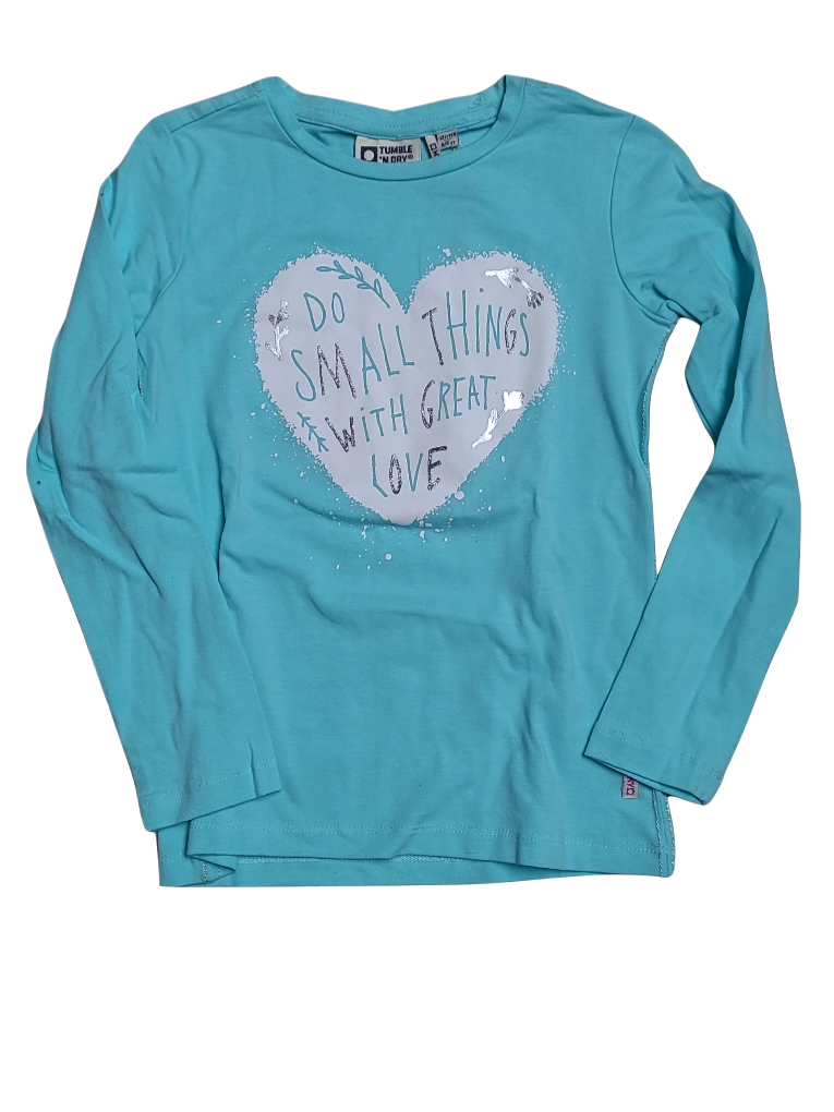 T-Shirt L/M &quot;Small Things&quot; Tumble &#39;N Dry Blauw