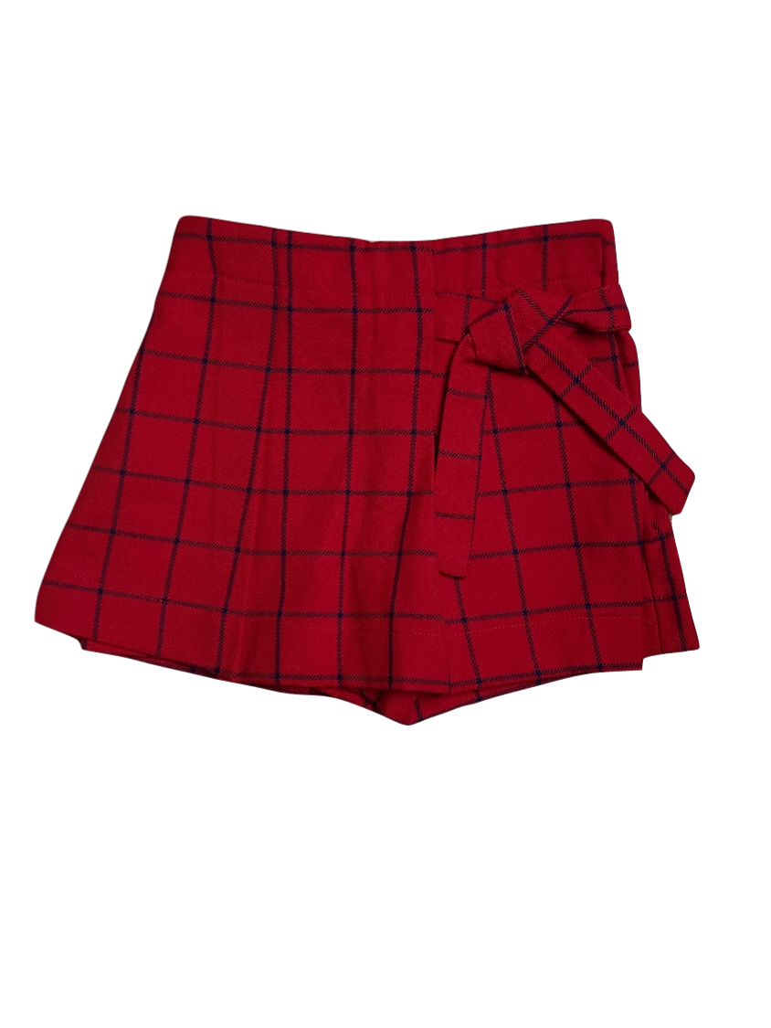 Rok/Short Geruit UBS2 Rood
