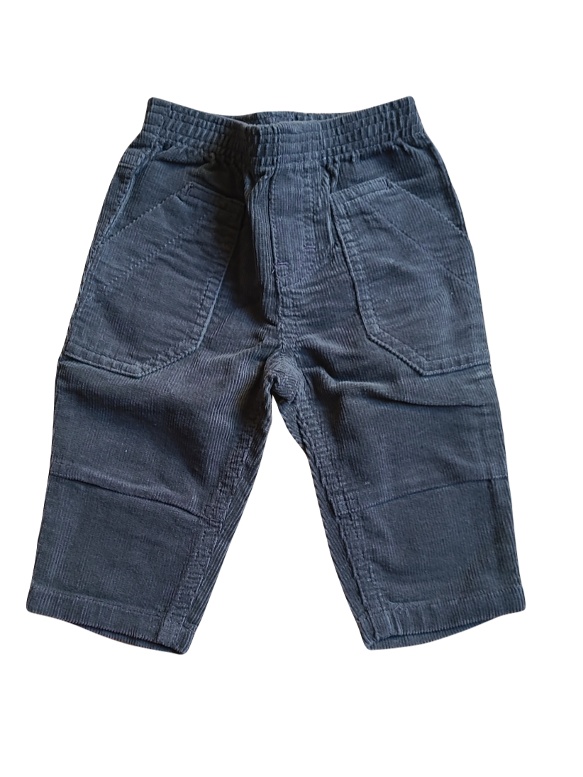 Broek Velours Gymp Grijs