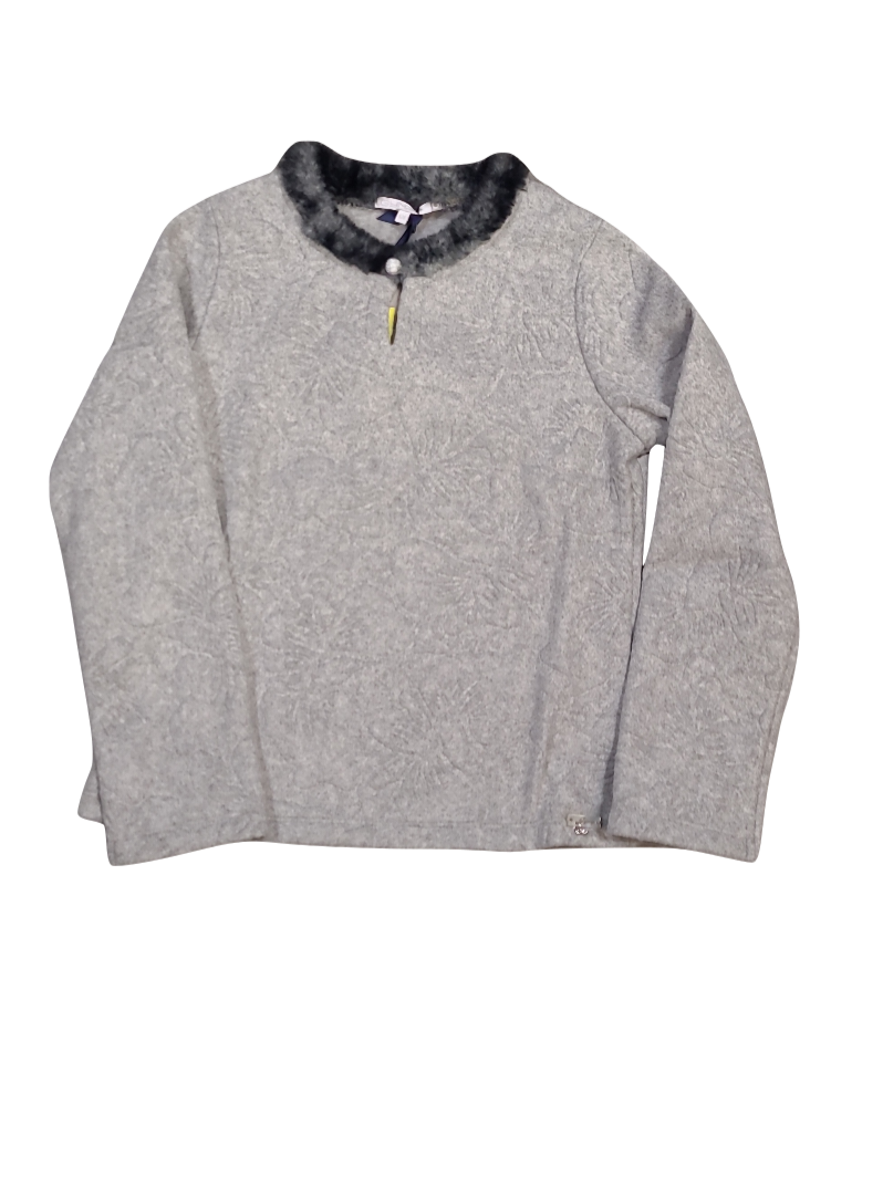 Pull Bontkraag Gymp Grijs