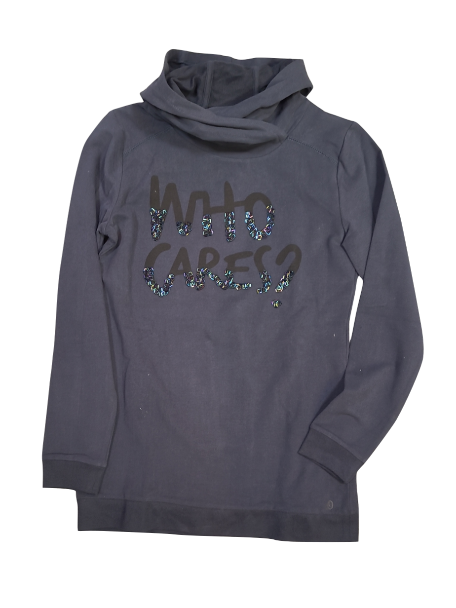 Sweater &quot;Who Cares ?&quot; S-Oliver Donkerblauw