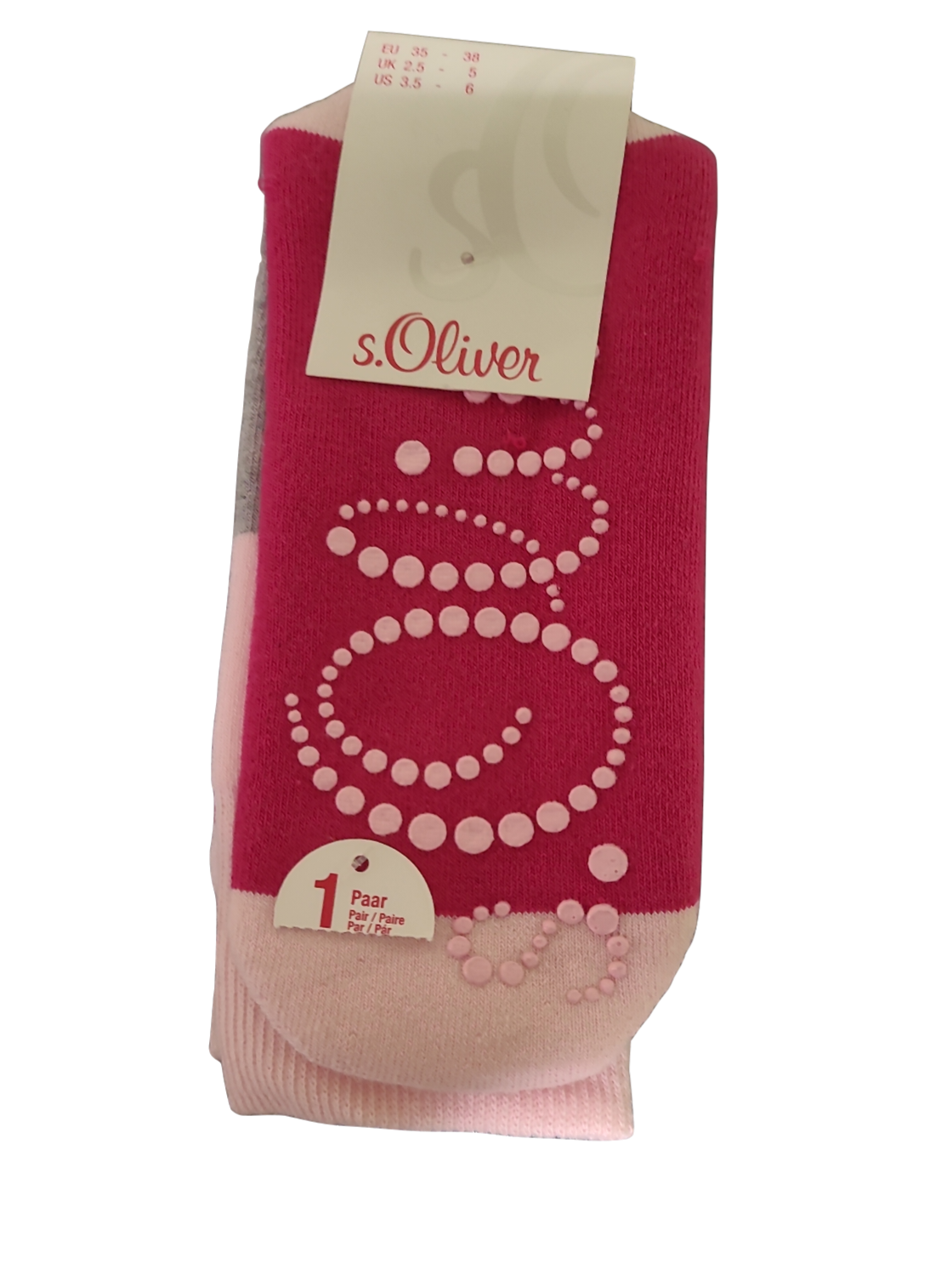 Antislip Sokken S-Oliver Roos/Grijs