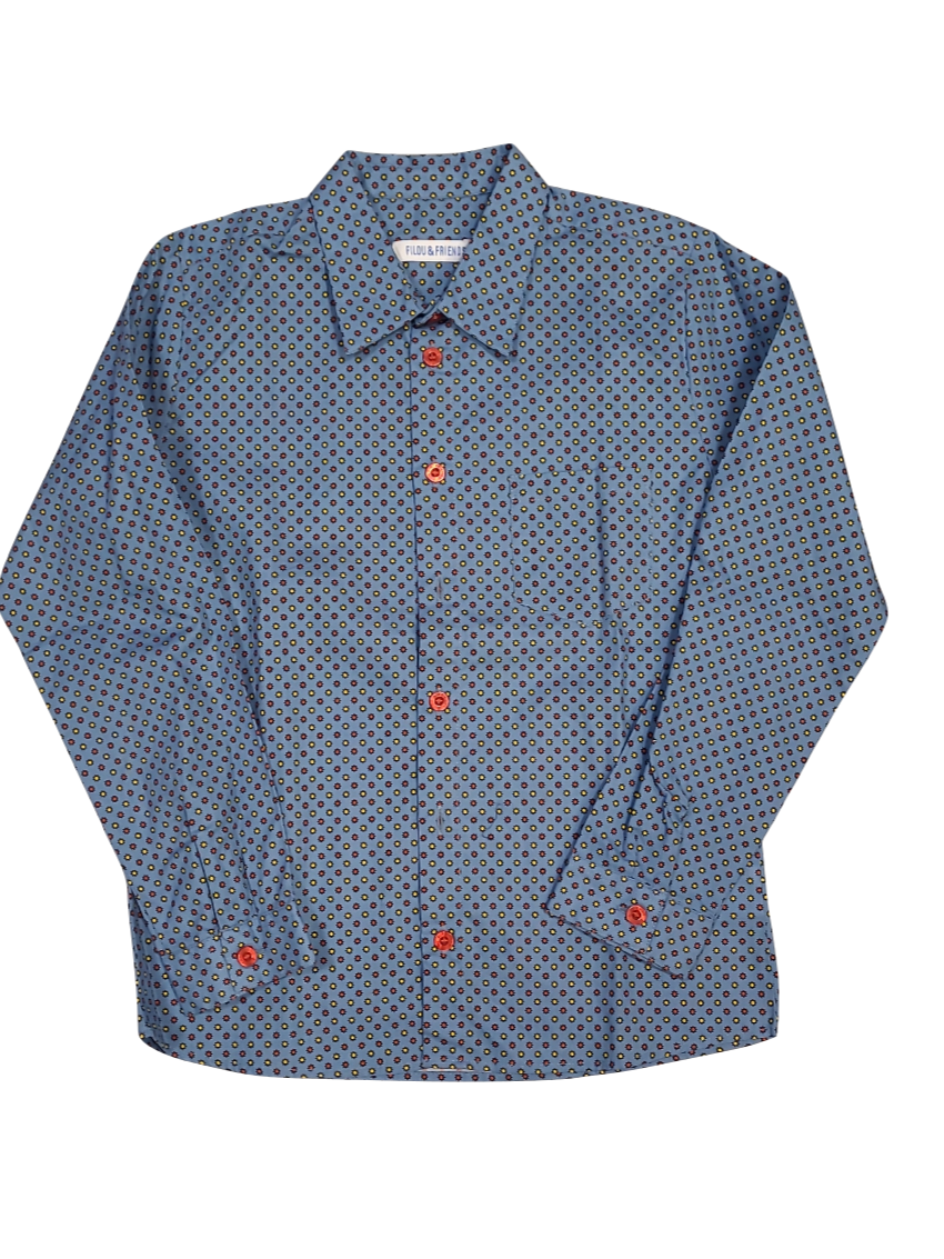 Hemd L/M Filou &amp; Friends Blauw Bedrukt