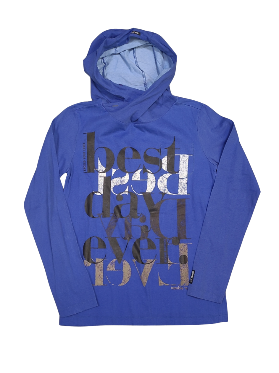 T-shirt /Kap L/M &quot;Best Day Ever&quot; Blauw