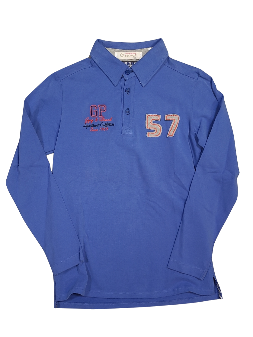Polo L/M &quot;57&quot; Gymp Blauw