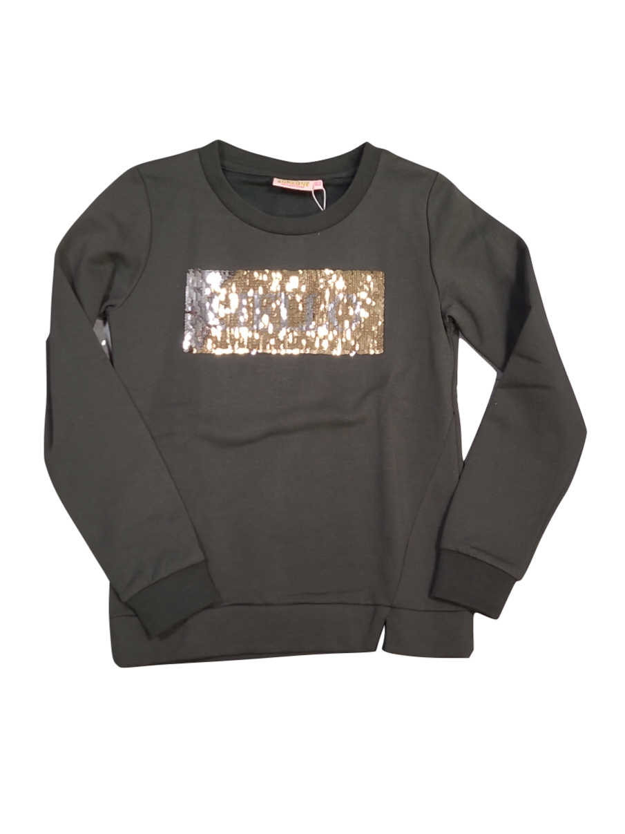 Sweater &quot;Bye&quot; Someone Kaki
