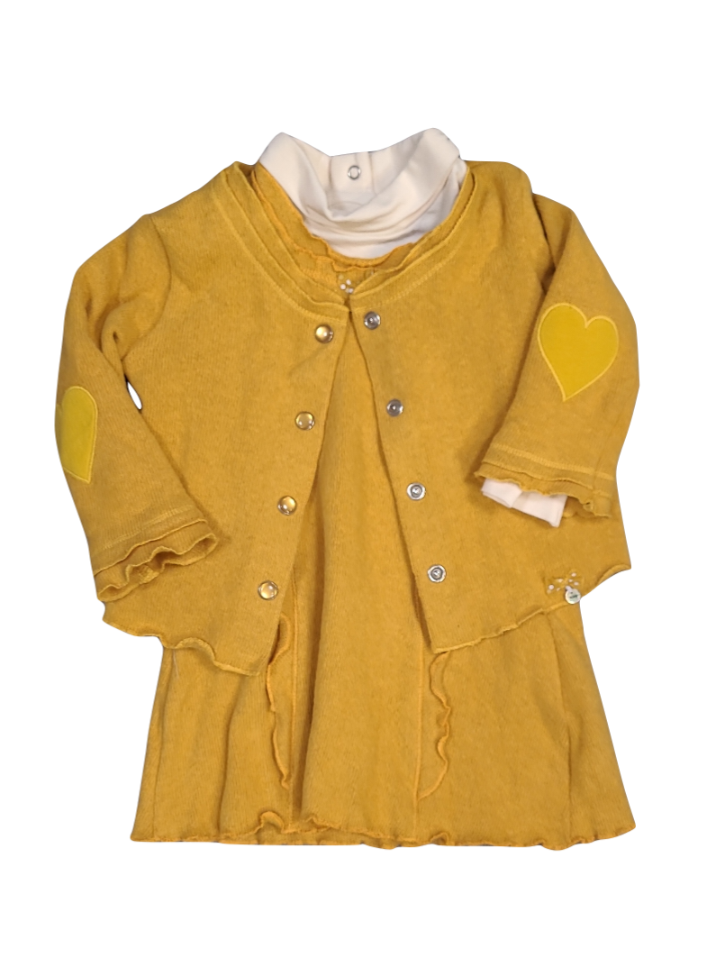 Set Kleed + Souspull + Gilet Gymp Oker