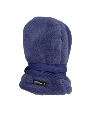 Wanten Zonder Duim Fleece Strass Grijsblauw
