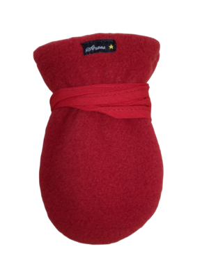 Wanten Zonder Duim Fleece Strass Donkerrood