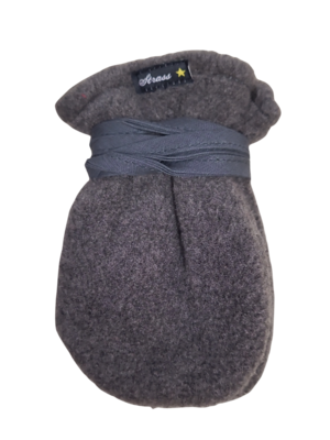 Wanten Zonder Duim Fleece Strass Grijs/Bruin