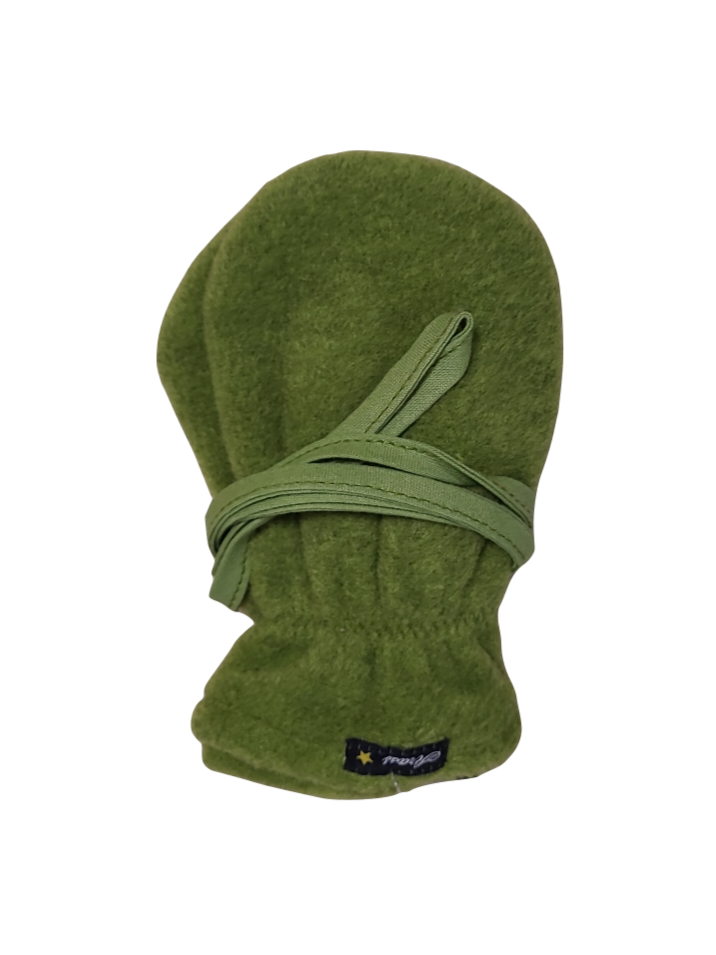 Wanten Zonder Duim Fleece Strass Groen