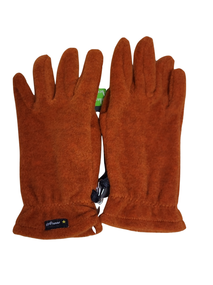 Handschoenen Fleece Strass Roest