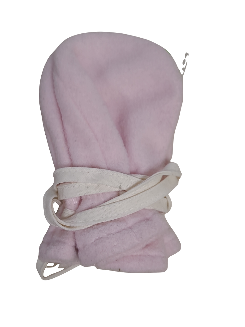 Wanten Zonder Duim Fleece Strass Roze