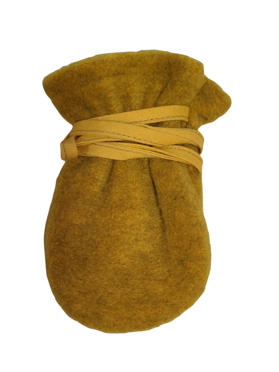 Wanten Zonder Duim Fleece Strass Mosterdgeel