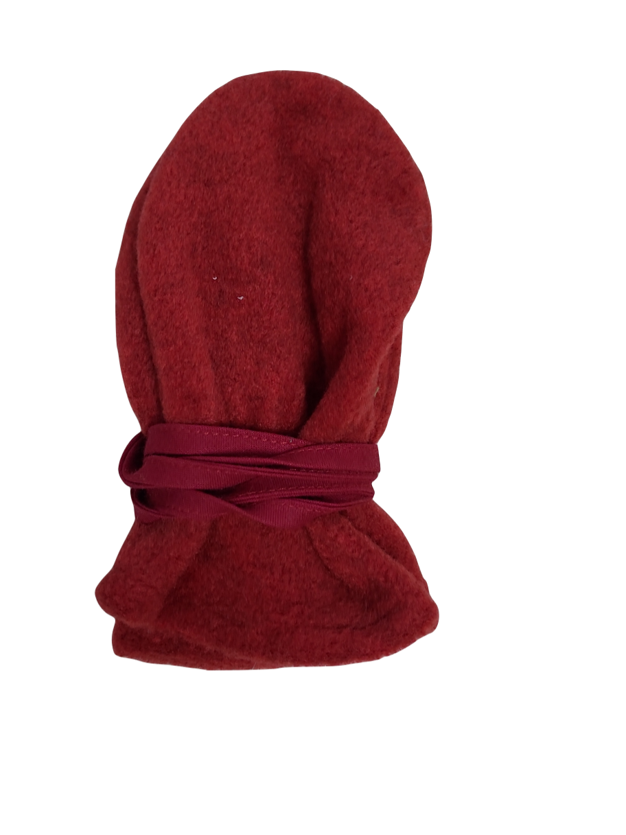 Wanten Zonder Duim Fleece Strass Rood