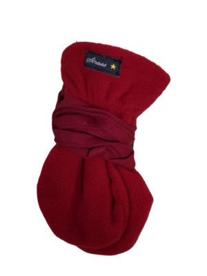 Wanten Zonder Duim Fleece Strass Donkerrood