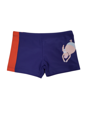 Zwembroek &quot;Pig&quot; Woody Blauw