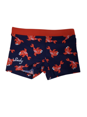 Zwembroek &quot;Koi&quot; Woody Blauw Bedrukt