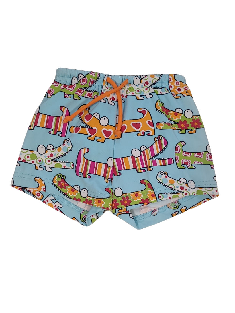 Zwemshort &quot;Krokodil&quot; Rabbibs Lichtblauw Bedrukt