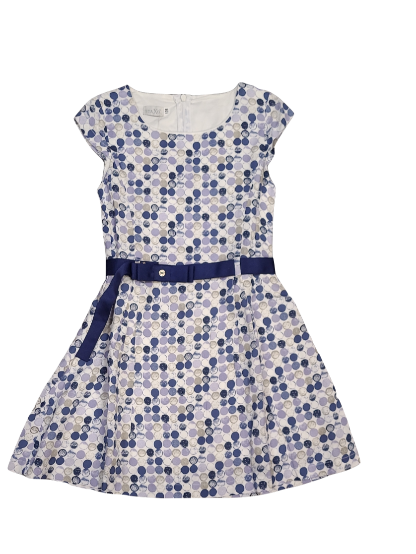 Kleed/Riem  &quot;Bolletjes&quot; Staxo Blauw