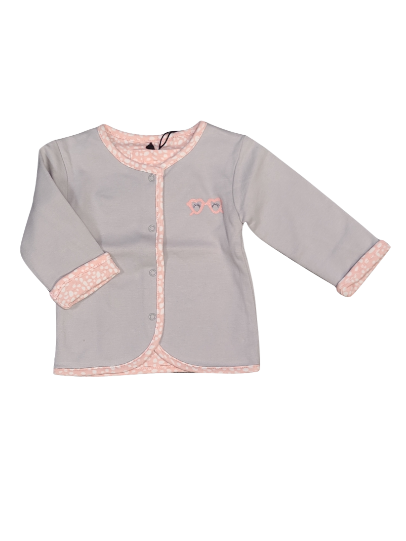 Gilet Omkeerbaar Zero 2 Three Grijs/Roze