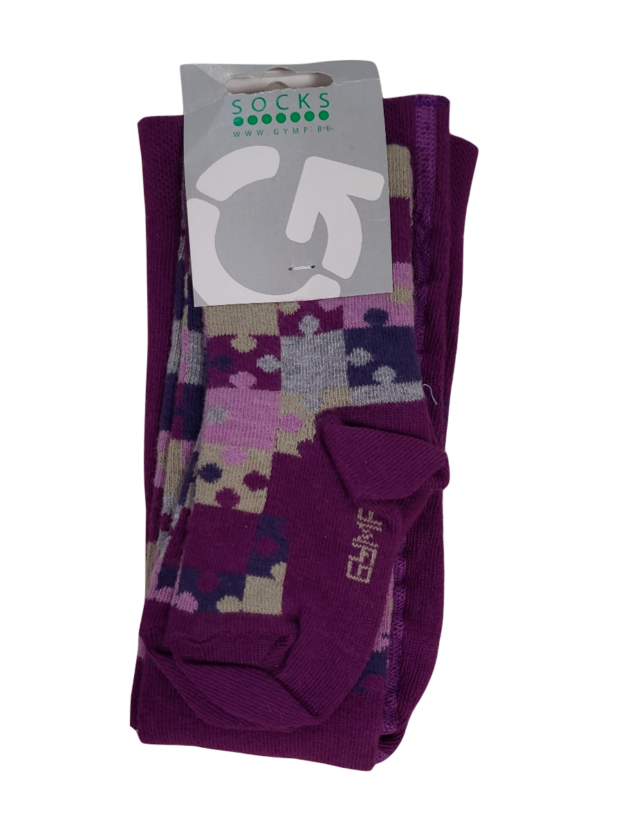 Collants &quot;Puzzelstukjes&quot; Gymp Cassis