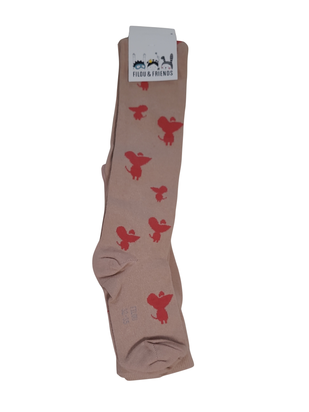 Collants Filou &amp; Friends Zalm Bedrukt