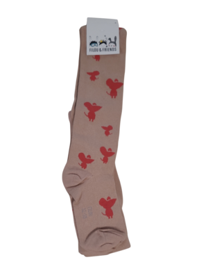 Collants Filou &amp; Friends Zalm Bedrukt