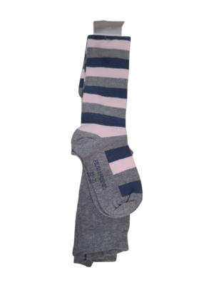 Collants Filou &amp; Friends Grijs/Roos Gestreept