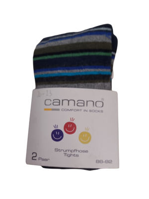 Collants Camano 2 paar Donkerblauw + Gestreept