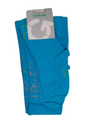 Collants Gymp Turquoise Bedrukt