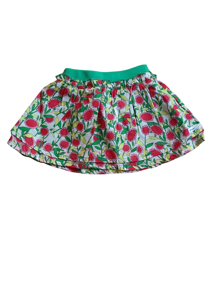 Rok Strass Rood/Groen Bedrukt