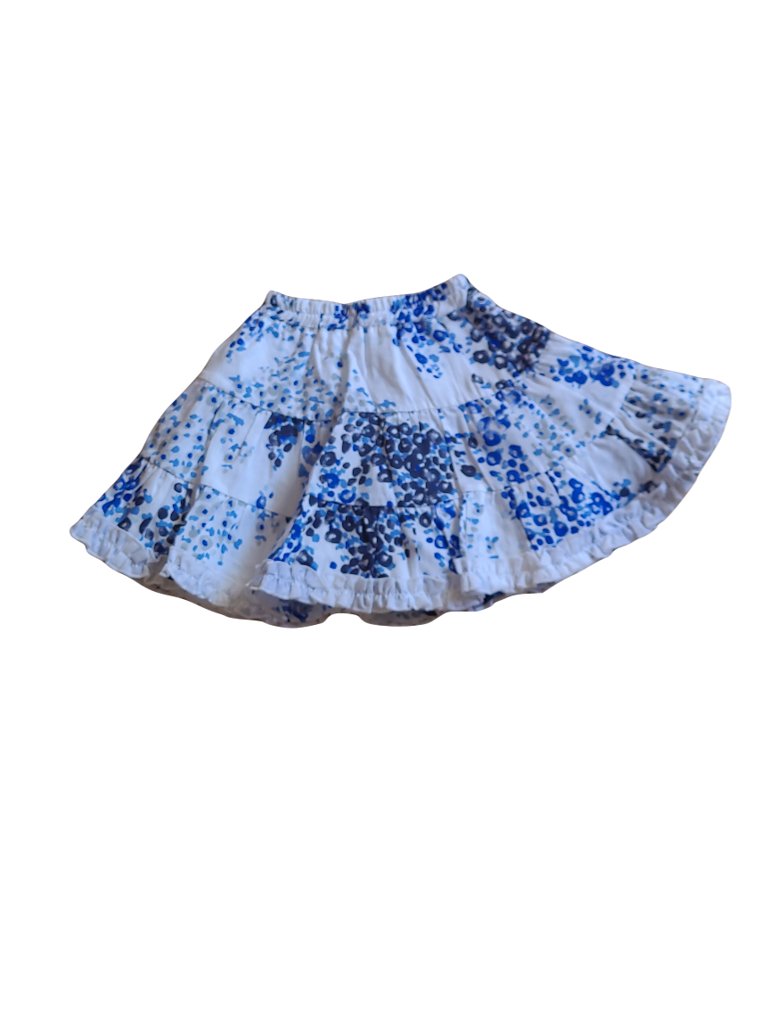 Rok Strass Blauw Bedrukt