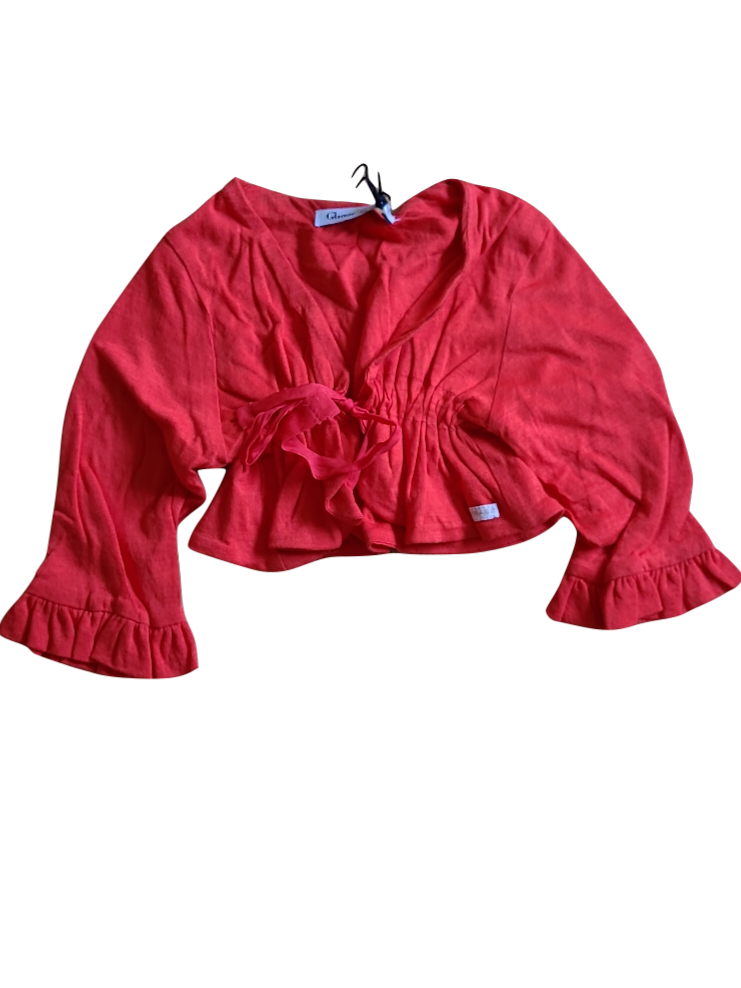 Bolero Frons Strass Rood