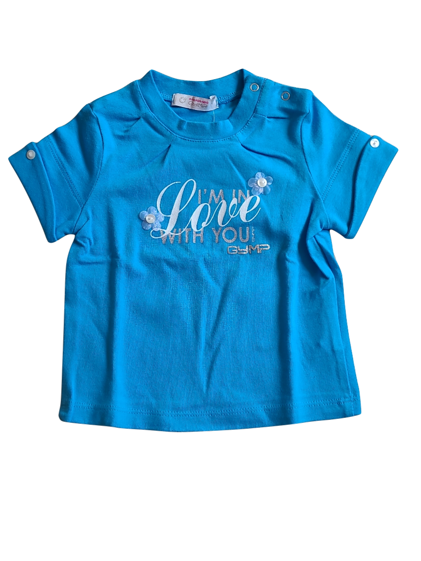 T-shirt &quot;I&#39;m In Love&quot; Gymp Blauw