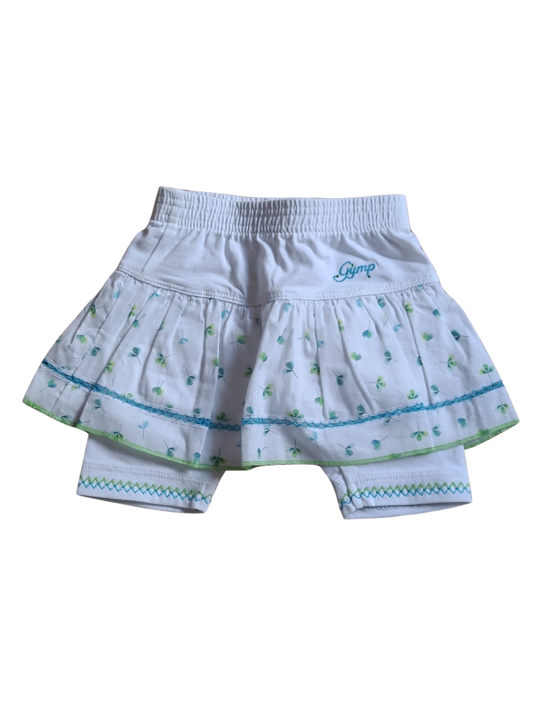 Rok + Short Gymp Wit Bedrukt