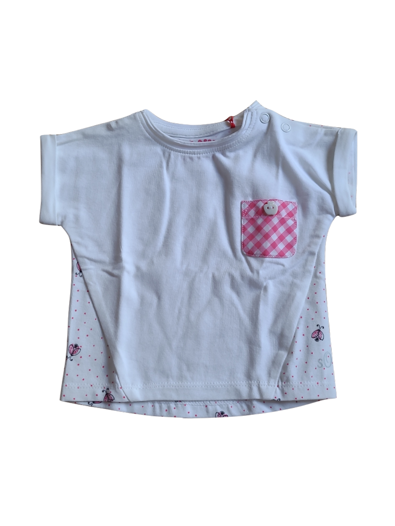 T-shirt S-Oliver Wit/Roos Bedrukt