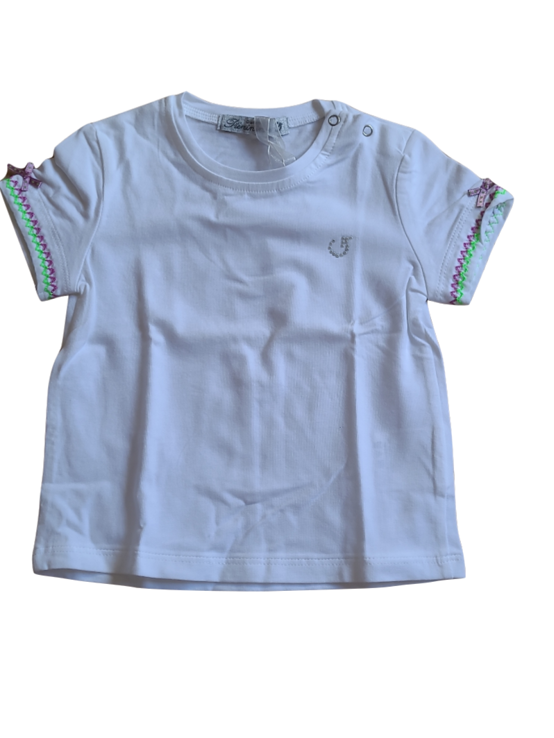 T-shirt Strikje Gymp Wit