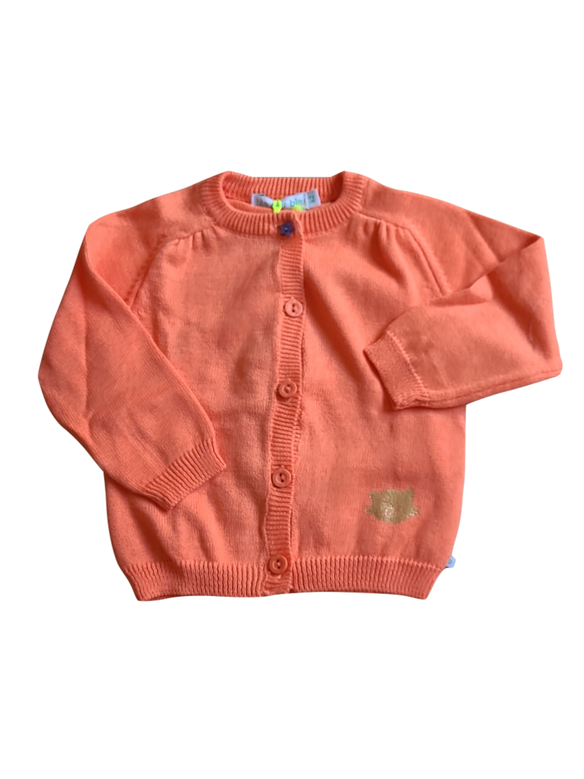 Gilet Tricot Bla Bla Bla Oranje