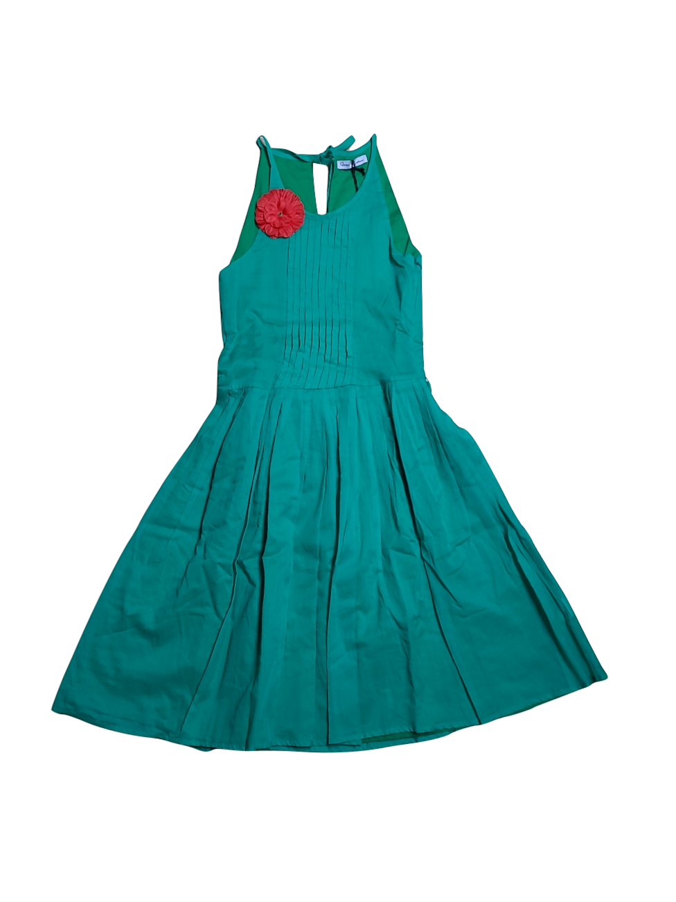 Kleed Plooien/Bloem Strass Groen