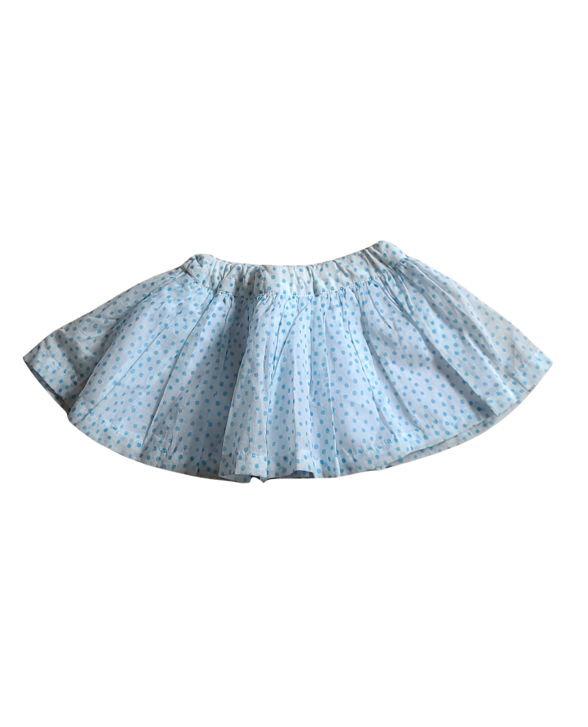 Rok &quot;Dots&quot; P&#39;tit Filou Wit/Blauw
