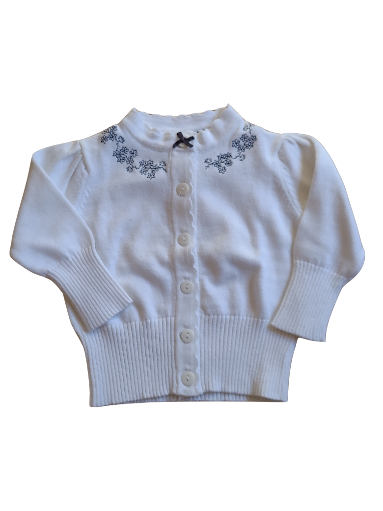 Gilet Bloemen Ducky Beau Wit