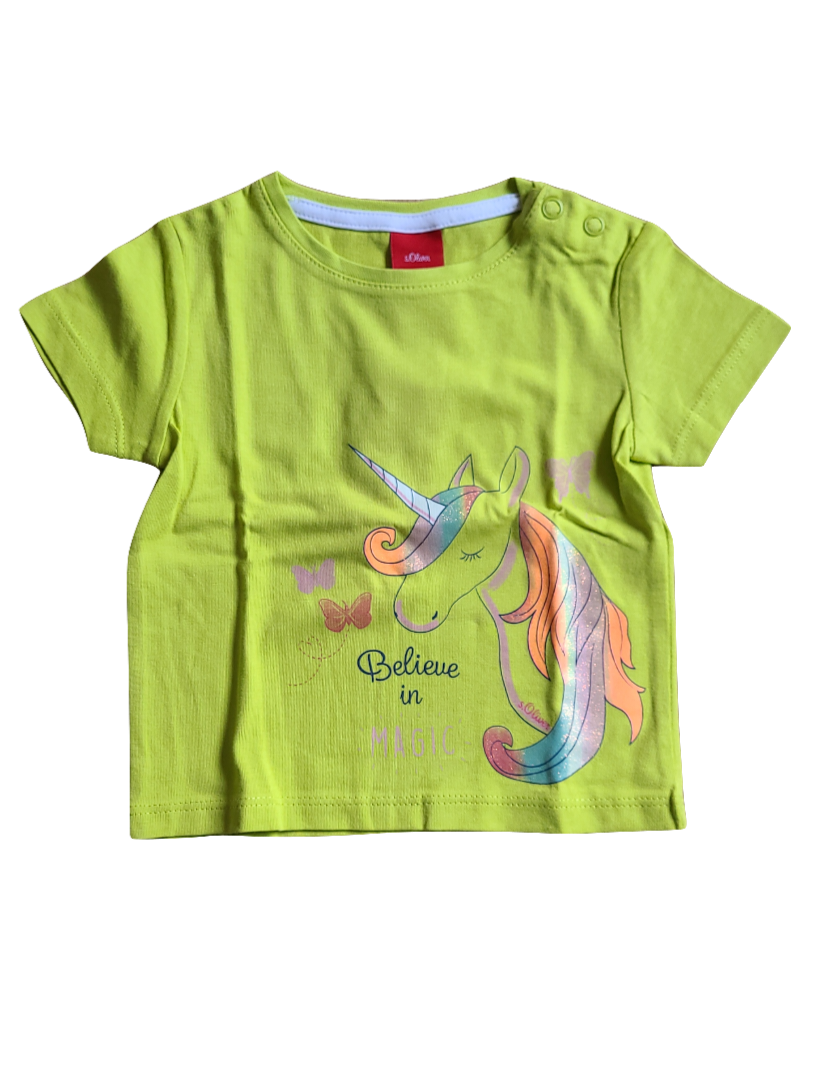 T-Shirt &quot;Believe In Magic&quot; S-Oliver Limoen