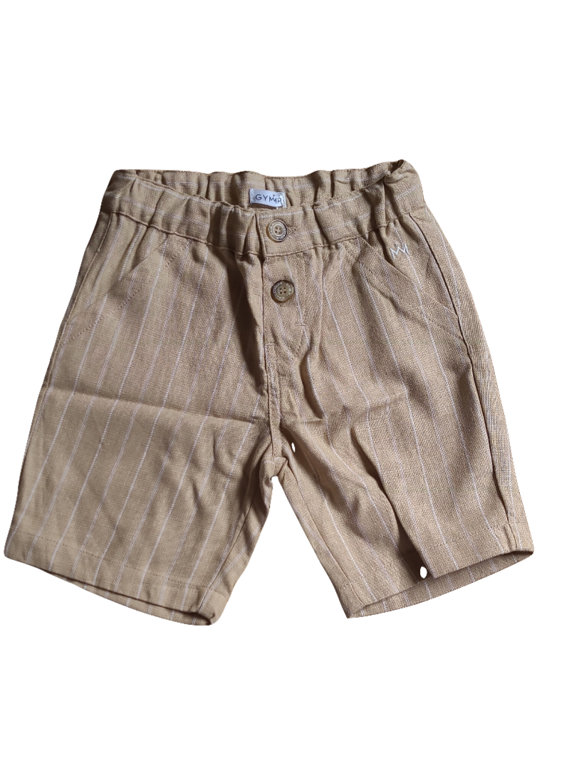 Short Gymp Beige Gestreept