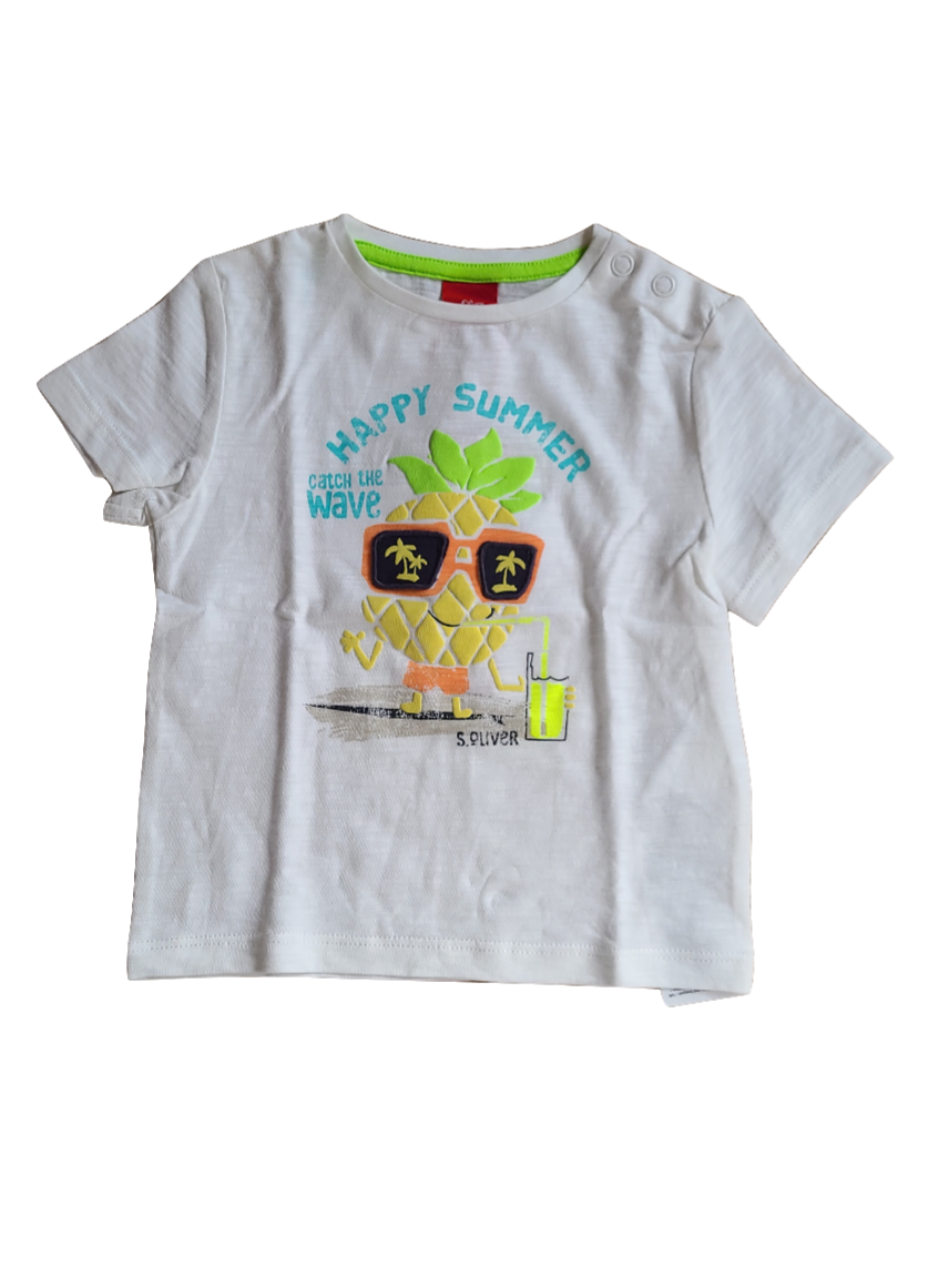 T-shirt &quot;Happy Summer&quot; S-Oliver Wit