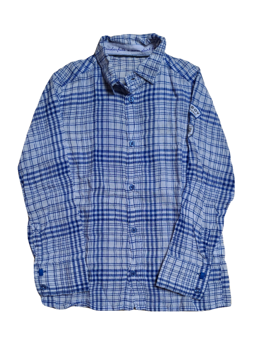 Hemd L/M Gymp Blauw Geruit