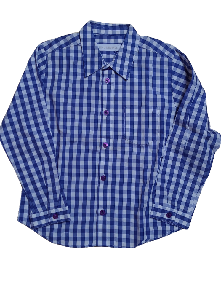 Hemd L/M Filou &amp; Friends Blauw Geruit