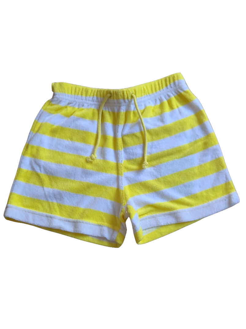 Short Streep Woody Wit/Geel