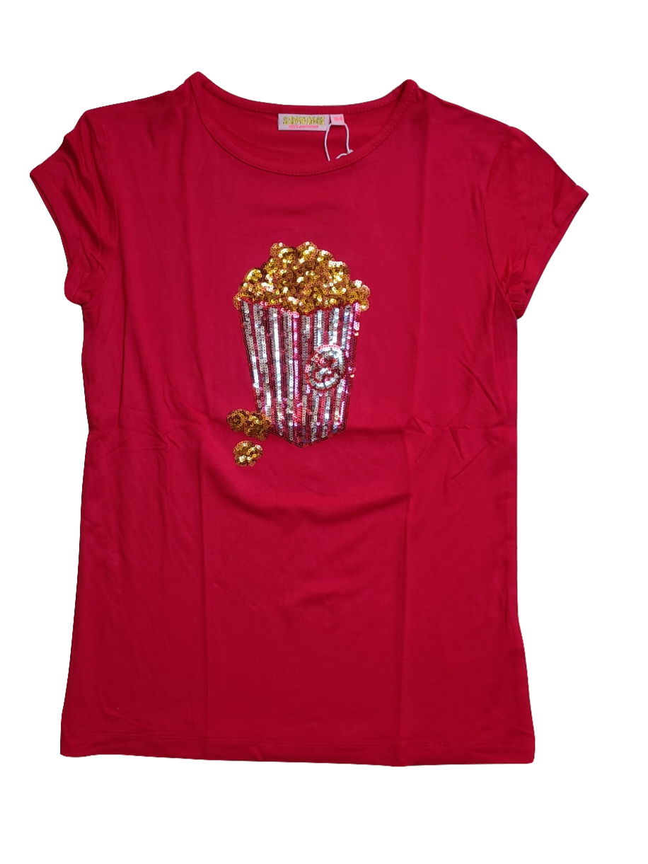 T-Shirt &quot;Popcorn&quot; Someone Rood