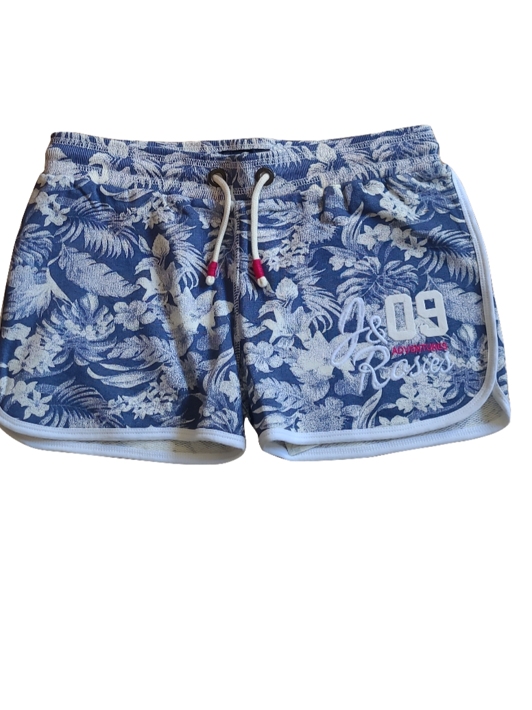 Short Bloemen Jake Fischer Blauw